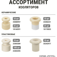 Ретро провод TDM ELECTRIC "Эко" 2x2,5 витой ГОСТ бежевый 20м SQ2801-0212