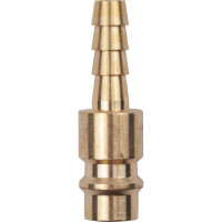 Разъем 1/4" EURO папа - "елочка" 6мм, латунь, в блистере AV Steel AV-700320B