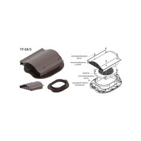 Кровельный аэратор Татполимер ТР-88/S коричневый 29291