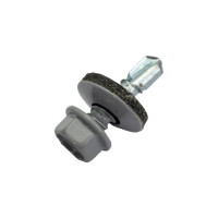 Кровельный саморез КРЕП-КОМП 5,5x19, RAL7004, серый, 250 шт. ск55197004кф