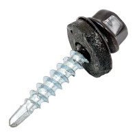 Кровельный саморез КРЕП-КОМП 4,8x29, RAL8019, серо-коричневый, 250 шт. ск298019кф