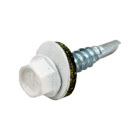 Кровельный саморез КРЕП-КОМП 5,5x25, RAL9003, белый сигнальный, 250 шт. ск55259003кф