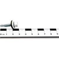 Кровельный саморез КРЕП-КОМП 5,5x25, RAL9003, белый сигнальный, 250 шт. ск55259003кф