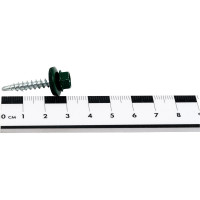 Кровельный саморез КРЕП-КОМП 4,8x29, RAL6005, тёмно-зелёный, 250 шт. ск296005кф