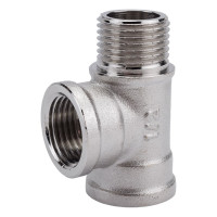 Тройник DOUBLE-LIN резьбовой латунный вр/вр/нр - 1/2" LL6121 (1/2")