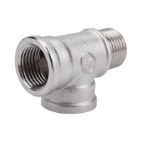 Тройник DOUBLE-LIN резьбовой латунный вр/вр/нр - 1/2" LL6121 (1/2")