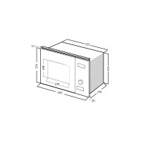 Встраиваемая микроволновая печь KUPPERSBERG HMW 650 BX
