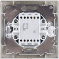 2-х клавишный выключатель TDM ELECTRIC Лама 10А бронза SQ1815-0702