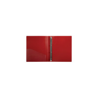 Папка BRAUBERG EXTRA на 4 кольцах ширина 25 мм, до 170 листов красная, 0,7 мм 270545