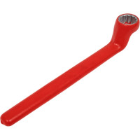 Диэлектрический накидной ключ IZELTAS 1000V изогнутый 19мм, длина 245 мм, 435030019