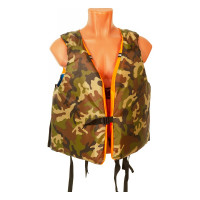 Спасательный жилет КОВЧЕГ Тритон, р. 3XL-4XL/56-58, до 130 кг, оранжево-синий/камуфляж 725301002