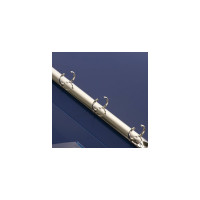 Папка BRAUBERG EXTRA на 4 кольцах ширина 25 мм, до 170 листов синяя, 0,7 мм 270483