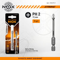 Бита торсионная STRONG (PH2х70 мм; карта; E6.3) NOX 336270-1