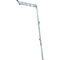 Профессиональная алюминиевая лестница-трансформер Новая Высота, ширина 400 мм, 2К башмаки, NV3320 4x4 3320404