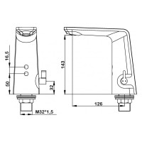 Сенсорный смеситель для раковины Swedbe Europe 6020B, EAN 7350078204972