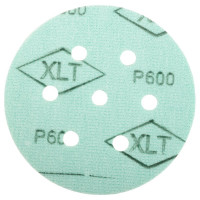 Круг шлифовальный на липучке - зелёный 125 мм, 5 шт, P600 FASTER TOOLS 8548