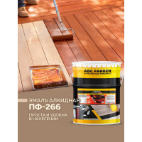 Алкидная эмаль FARBITEX ПФ-266 (красно-коричневый; 20 кг) 4300003211