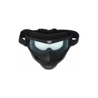 Разборные очки-маска для езды на мототехнике СИМАЛЕНД черные, стекло прозрачное 4295611