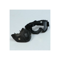 Разборные очки-маска для езды на мототехнике СИМАЛЕНД черные, стекло прозрачное 4295611