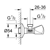 Угловой вентиль GROHE 22940000