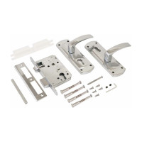 Врезной замок с ручками Аллюр ЗВ4-1/58A CP хром 7161