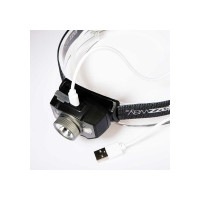 Аккумуляторный налобный фонарь Jazzway  AccuH1-L5WZ-bk zoom LED 5Вт + 2хRED SMD IP54 5 режимов: 100проц. 180лм 3.5ч/50проц. 110лм 5.5ч/30проц. 65лм 15ч/красн. 28ч/мигающ. красн. 12ч аккум. 0.8А.ч управл. жестами черн./сер. 5036642