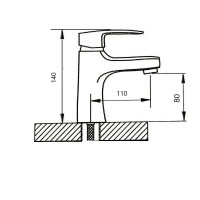 Смеситель для раковины (умывальника) WISENT W10234