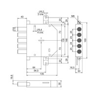 Врезной замок Эльбор Гранит 1.06.12