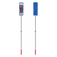 Швабра LAIMA СИНЕЛЬ с флаундером 40 см., черенок 80-120 см., еврорезьба, насадка МОП микрофибра 606314