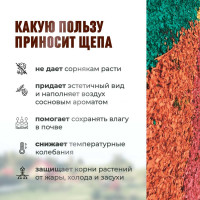 Декоративная щепа Сила Суздаля зеленая, 60 л 4680004062363