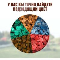 Декоративная щепа Сила Суздаля зеленая, 60 л 4680004062363