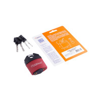 Навесной всепогодный замок НОРА-М ЗНВ-710-51 полузакрытый, 51 мм, 4 ключа 18826