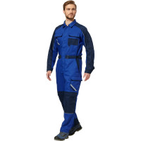 Комбинезон Эксперт Спецодежда Мегаполис васильковый/темно-синий, р.56-58, рост 176 6446000056724