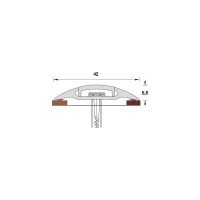 Порог с монтажным каналом IDEAL 42 мм, 0.9 м, 213 дуб северный, 1 шт. ПМК42-0,9 213 дуб СЕВ