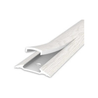 Порог с монтажным каналом IDEAL 36 мм, 1.6 м, 230 дуб айсберг, 1 шт. ПМК36-1,6 230 дуб АЙС