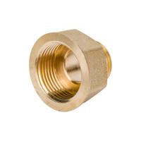Переход DN20x15 (3/4"ВР х 1/2"НР) LD Pride латунь никель LD.67.519.20х15