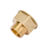 Переход DN20x15 (3/4"ВР х 1/2"НР) LD Pride латунь никель LD.67.519.20х15