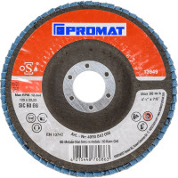 Круг лепестковый торцевой по алюминию 125x22.23 мм, зерно P60 PROMAT 4000840066