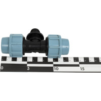 Тройник ПНД компрессионный с наружной резьбой (20 ммx1/2") AV Engineering AVE1092012