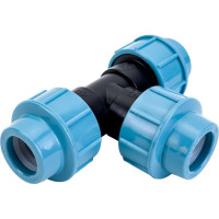 Тройник ПНД компрессионный 25 мм AV Engineering AVE107252525