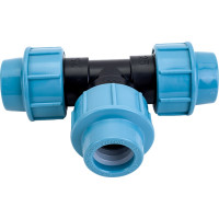 Тройник ПНД компрессионный 25 мм AV Engineering AVE107252525
