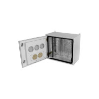 Климатический телекоммуникационный навесной шкаф КДДС ШКТН 19" 12U (680x600) УТ000004397