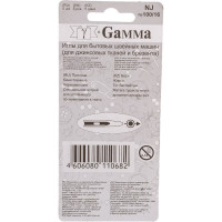 Иглы для бытовых швейных машин для джинсы NJ №100/16 5 шт. Gamma 93314