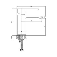 Смеситель для раковины Cersanit SMART однорычажный 63047