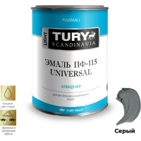 Эмаль TURY ПФ-115 Универсал серая, 2,4 кг 20010061