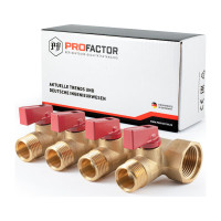 Коллектор с шаровыми кранами  PROFACTOR в/н 3/4" х 4 вых 1/2"нар PF MV 264.4