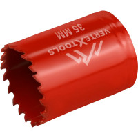 Коронка биметаллическая по металлу 35 мм vertextools 2525-35