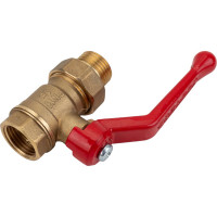 Шаровой кран для воды VALFEX OPTIMA латунный 1/2" ВР/НР рычаг, амер-ка, 11Б27фт1М VF.225.L0R1.012.Bir