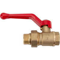 Шаровой кран для воды VALFEX OPTIMA латунный 1/2" ВР/НР рычаг, амер-ка, 11Б27фт1М VF.225.L0R1.012.Bir