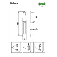 Дверной упор Amig позолоченный 10 LP